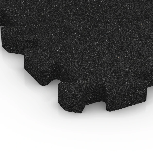 Detailaufnahme der Randausprägung von WARCO-Produkt 6302, Faldsikringsflise med puslesamling, Format 50 x 50 x 4 cm | 0,25 m², Farbe Antracit.