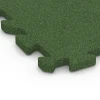 Detailaufnahme der Randausprägung von WARCO-Produkt 6990, Fitnessgulv, Format 50 x 50 x 3 cm | 0,25 m², Farbe Græsgrøn.