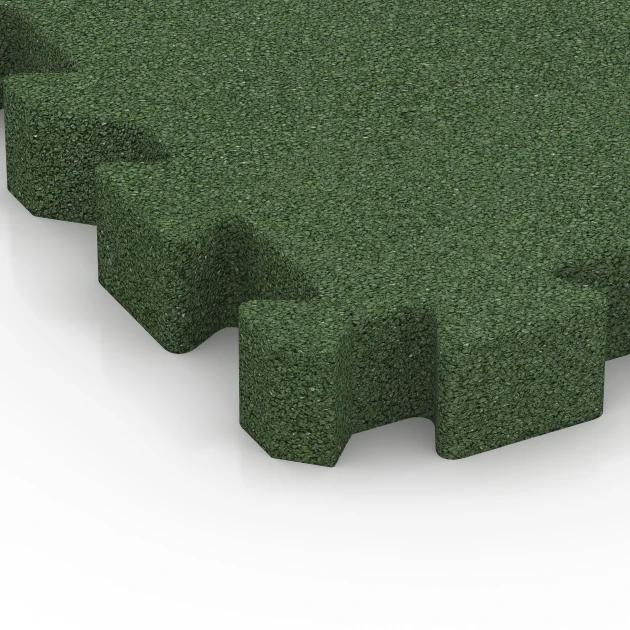 Detailaufnahme der Randausprägung von WARCO-Produkt 6407, Faldsikringsflise – 220 cm, Format 50 x 50 x 6 cm | 0,25 m², Farbe Græsgrøn.