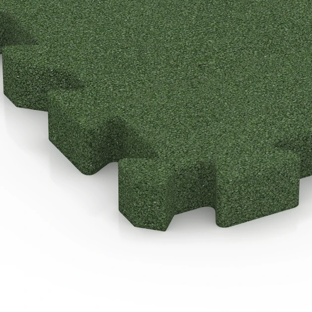 Detailaufnahme der Randausprägung von WARCO-Produkt 6403, Faldsikringsflise – 190 cm, Format 50 x 50 x 5 cm | 0,25 m², Farbe Græsgrøn.