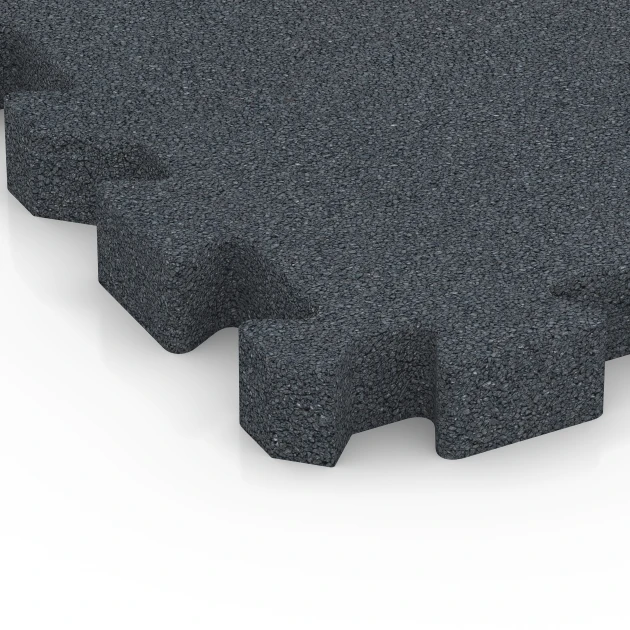 Detailaufnahme der Randausprägung von WARCO-Produkt 6404, Faldsikringsflise – 190 cm, Format 50 x 50 x 5 cm | 0,25 m², Farbe Skifergrå.