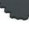 Detailaufnahme der Randausprägung von WARCO-Produkt 6322, Fitness Beskyttelsesmåtte, Format 102,5 x 102,5 x 3 cm | 1,05 m², Farbe Antracit.