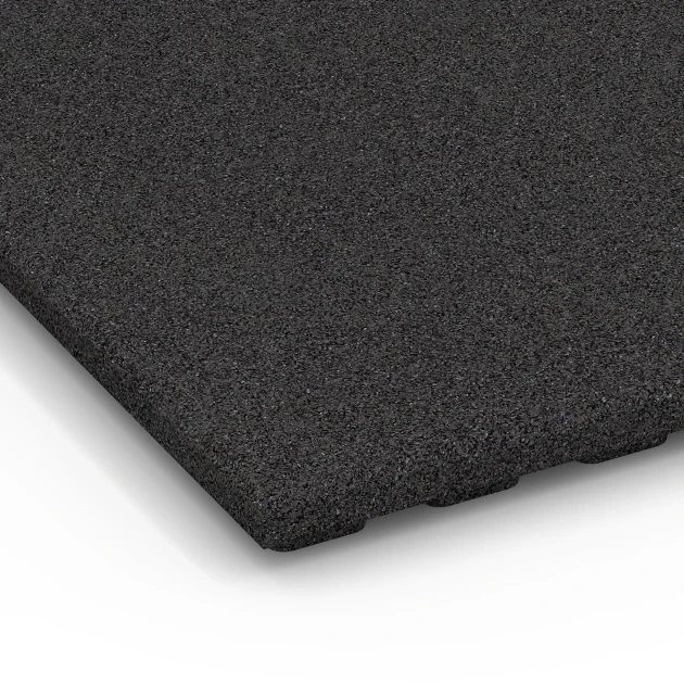 Detailaufnahme der Randausprägung von WARCO-Produkt 6383, Stallmatte Komfort, Format 100 x 100 x 4 cm, Farbe Antracit.