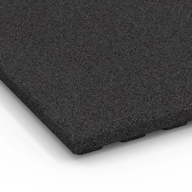 Detailaufnahme der Randausprägung von WARCO-Produkt 6387, Staldmåtte Premium, Format 100 x 100 x 4,5 cm | 1,00 m², Farbe Antracit.