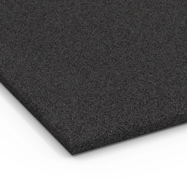 Detailaufnahme der Randausprägung von WARCO-Produkt 6379, Staldmåtte, Format 100 x 100 x 3 cm | 1,00 m², Farbe Antracit.