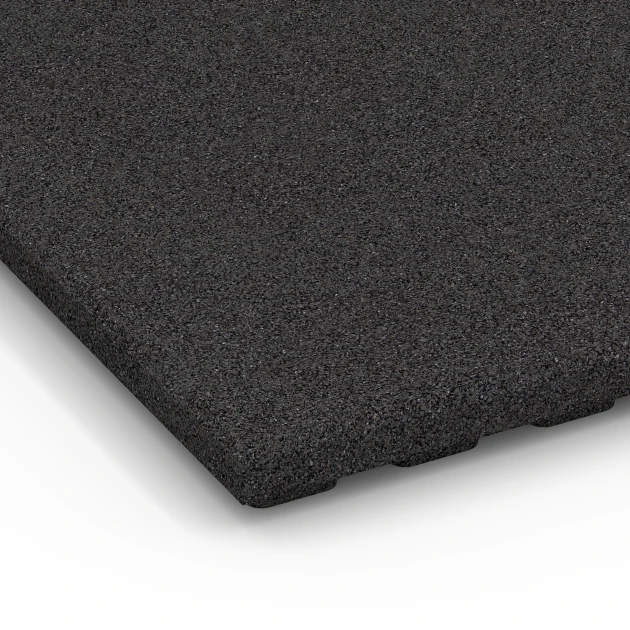 Detailaufnahme der Randausprägung von WARCO-Produkt 6389, Staldmåtte Luksus, Format 100 x 50 x 4,5 cm | 0,50 m², Farbe Antracit.