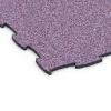 Detailaufnahme der Randausprägung von WARCO-Produkt 6864, Fitnessgulv Max System, Format 44,6 x 44,6 x 1,8 cm, Farbe Lavendel.