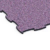 Detailaufnahme der Randausprägung von WARCO-Produkt 6837, Fitness Active gulvflise, Format 97,1 x 97,1 × 1,8 cm, Farbe Lavendel.