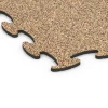 Detailaufnahme der Randausprägung von WARCO-Produkt 6871, Fitnessgulv Max System, Format 98 x 98 × 1,8 cm, Farbe Terrakotta.