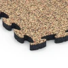 Detailaufnahme der Randausprägung von WARCO-Produkt 6934, Faldsikringsflise puzzle, Format 44,6 x 44,6 × 2,8 cm, Farbe Terrakotta.