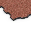 Detailaufnahme der Randausprägung von WARCO-Produkt 6854, Fitness Active gulvflise, Format 97,1 x 97,1 x 2,8 cm, Farbe Etna.