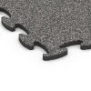 Detailaufnahme der Randausprägung von WARCO-Produkt 6886, Fitnessgulv Max System, Format 97,1 x 97,1 x 2,8 cm, Farbe Mørkegrå granit.