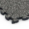 Detailaufnahme der Randausprägung von WARCO-Produkt 6769, Poolfliser til kantzone, Format 28,9 x 28,9 x 1,8 cm, Farbe Mørkegrå granit.