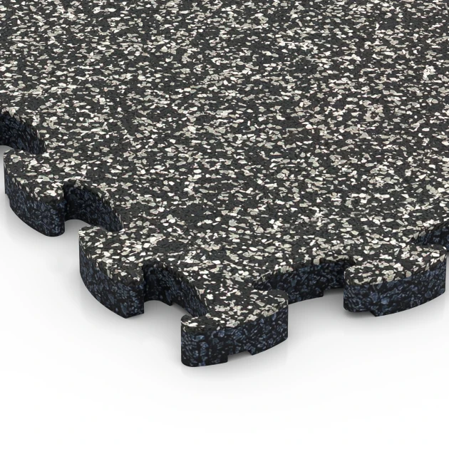 Detailaufnahme der Randausprägung von WARCO-Produkt 6769, Poolfliser til kantzone, Format 28,9 x 28,9 x 1,8 cm, Farbe Mørkegrå granit.