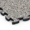 Detailaufnahme der Randausprägung von WARCO-Produkt 6770, Poolfliser til kantzone, Format 28,9 x 28,9 x 1,8 cm, Farbe Grå granit.