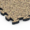 Detailaufnahme der Randausprägung von WARCO-Produkt 6822, Stentæppe klikflise, Format 28,9 x 28,9 x 1,8 cm, Farbe Rattan.