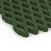 Detailaufnahme der Randausprägung von WARCO-Produkt 7011, Faldsikringsgræsrist, Format 100 x 100 x 4 cm, Farbe Græsgrøn.