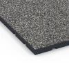 Detailaufnahme der Randausprägung von WARCO-Produkt 7132, Udendørs træningsgulv, Format 60 x 60 x 3 cm | 0,36 m², Farbe Mørkegrå granit.