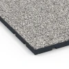 Detailaufnahme der Randausprägung von WARCO-Produkt 7133, Udendørs træningsgulv, Format 60 x 60 x 3 cm | 0,36 m², Farbe Grå granit.