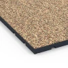 Detailaufnahme der Randausprägung von WARCO-Produkt 7135, Udendørs træningsgulv, Format 60 x 60 x 3 cm | 0,36 m², Farbe Terrakotta.