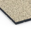 Detailaufnahme der Randausprägung von WARCO-Produkt 7138, Udendørs træningsgulv, Format 60 x 60 x 3 cm | 0,36 m², Farbe Travertin.