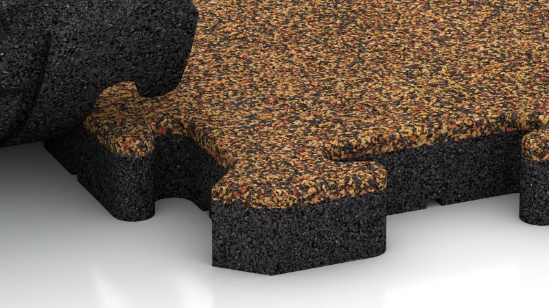 Puslespilsforbindelse med let afrundet fase