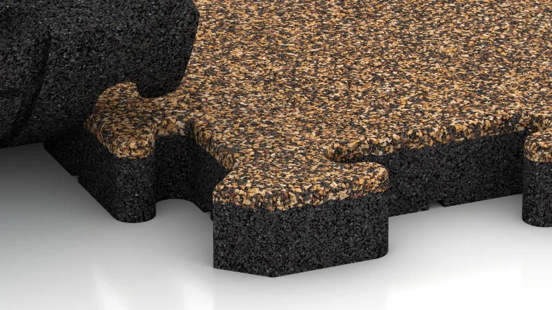 Puslesamling med let afrundet fas