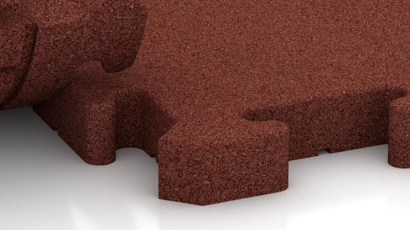 Puslespilsforbindelse med let afrundet fase