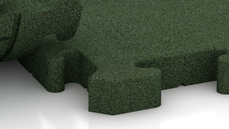 Puslespilsforbindelse med let afrundet fase