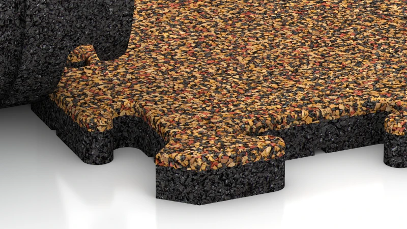 Puslespilsforbindelse med let afrundet fase