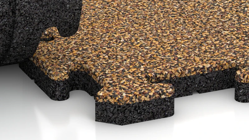 Puslespilsforbindelse med let afrundet fase