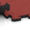 Großaufnahme vom Verbindungssystem von WARCO-Boden 5295 - Poolflise im Farbdesign Rose. Abmessungen 500 x 500 x 30 mm.