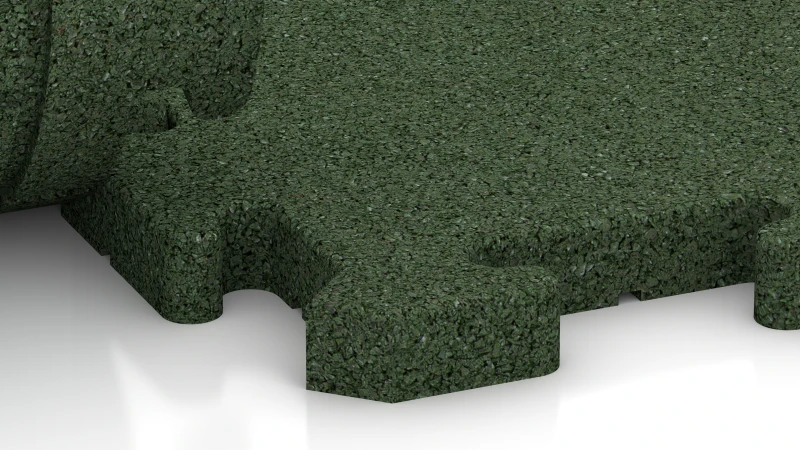 Puslespilsforbindelse med let afrundet fase