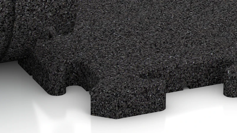 Puslespilsforbindelse med let afrundet fase