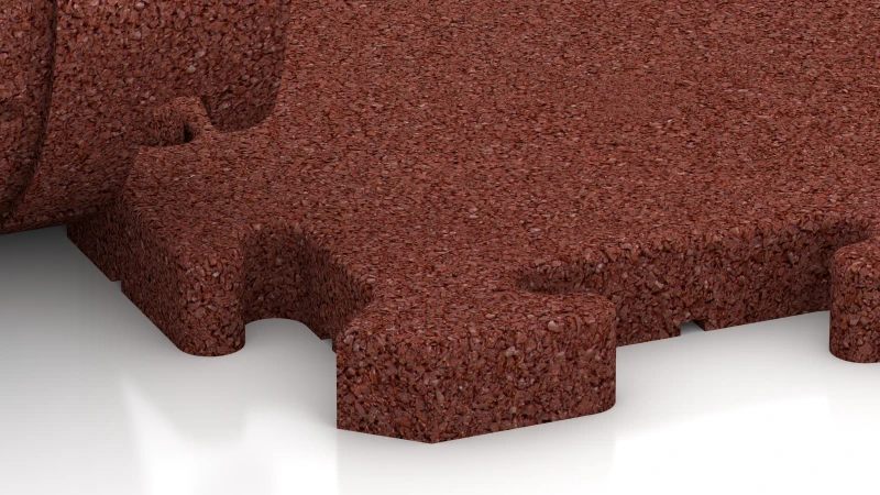 Puslespilsforbindelse med let afrundet fase