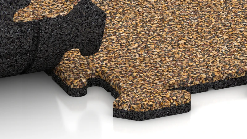 Puslespilsforbindelse med let afrundet fase