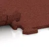 Großaufnahme vom Verbindungssystem von WARCO-Boden 3960 - Hundesportgulv HD im Farbdesign Murstenrød. Abmessungen 1000 x 1000 x 18 mm.