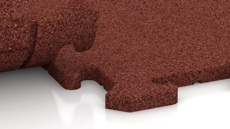 Puslespilsforbindelse med let afrundet fase