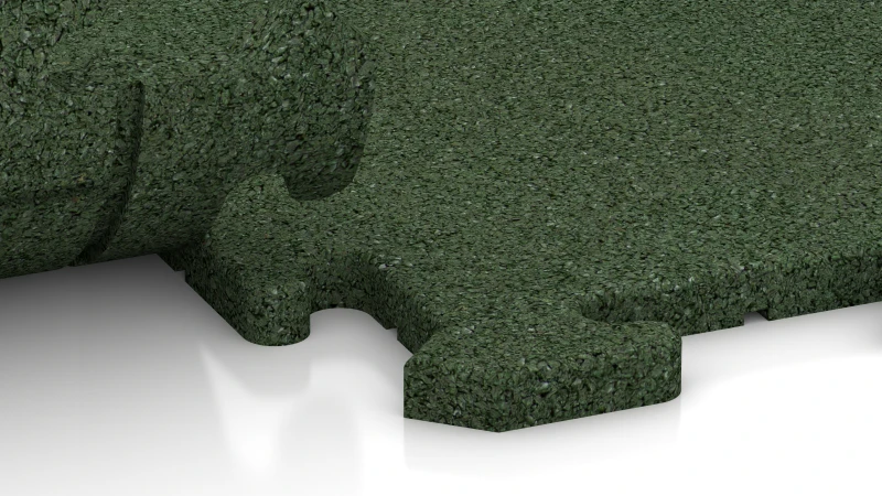 Puslespilsforbindelse med let afrundet fase