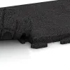 Großaufnahme vom Verbindungssystem von WARCO-Boden 1386 - Gangfliser Classic im Farbdesign Anthracite. Abmessungen 500 x 500 x 40 mm.
