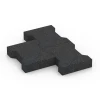 Großaufnahme vom Verbindungssystem von WARCO-Boden 7068 - Belægningssten im Farbdesign Antracit. Abmessungen 20 x 16,5 x 4,5 cm | 0,0278 m².