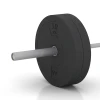 Großaufnahme vom Verbindungssystem von WARCO-Boden 6085 - Bumper Plate im Farbdesign Antracit. Abmessungen 10 kg | ø 45,4 x 5,85 cm.