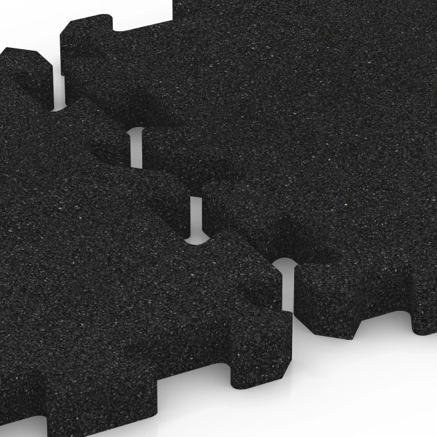 Großaufnahme vom Verbindungssystem von WARCO-Boden 6980 - Boldbaneflise im Farbdesign Antracit. Abmessungen 50 x 50 x 4 cm | 0,25 m².