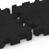 Großaufnahme vom Verbindungssystem von WARCO-Boden 6405 - Faldsikringsflise – 220 cm im Farbdesign Antracit. Abmessungen 50 x 50 x 6 cm | 0,25 m².