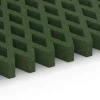 Großaufnahme vom Verbindungssystem von WARCO-Boden 7014 - Faldsikringsgræsrist im Farbdesign Græsgrøn. Abmessungen 100 × 100 × 8 cm.