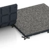 Großaufnahme vom Verbindungssystem von WARCO-Boden 7132 - Udendørs træningsgulv im Farbdesign Mørkegrå granit. Abmessungen 60 x 60 x 3 cm | 0,36 m².