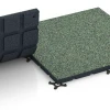Großaufnahme vom Verbindungssystem von WARCO-Boden 7134 - Udendørs træningsgulv im Farbdesign Engelsk plæne. Abmessungen 60 x 60 x 3 cm | 0,36 m².