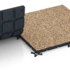 Großaufnahme vom Verbindungssystem von WARCO-Boden 7135 - Udendørs træningsgulv im Farbdesign Terrakotta. Abmessungen 60 x 60 x 3 cm | 0,36 m².