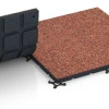 Großaufnahme vom Verbindungssystem von WARCO-Boden 7136 - Udendørs træningsgulv im Farbdesign Etna. Abmessungen 60 x 60 x 3 cm | 0,36 m².