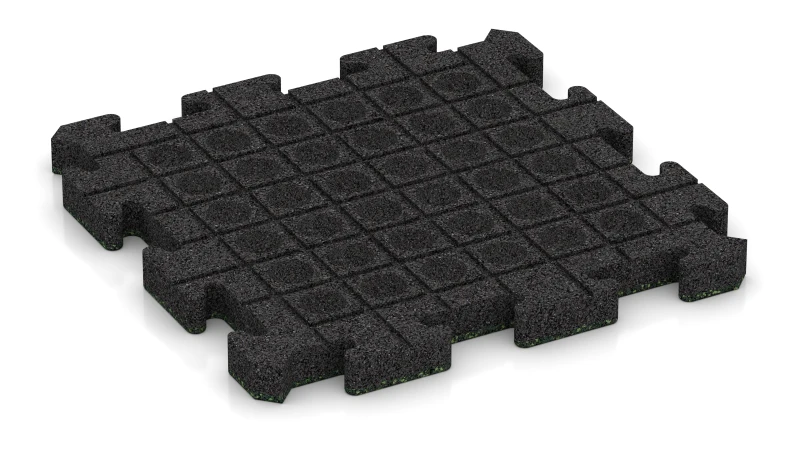 Dræningskanaler og kupler i kvadratisk mønster